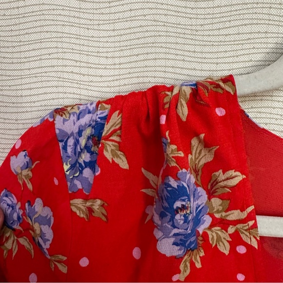 NWT Zara Floral Wrap Dress - Picture 9 of 14